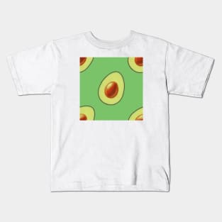 Halfocado Pattern Kids T-Shirt